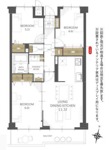 板橋区泉町 本蓮沼駅徒歩3分 中古マンション 8階 60.52㎡ 3LDK｜シティコープ本蓮沼